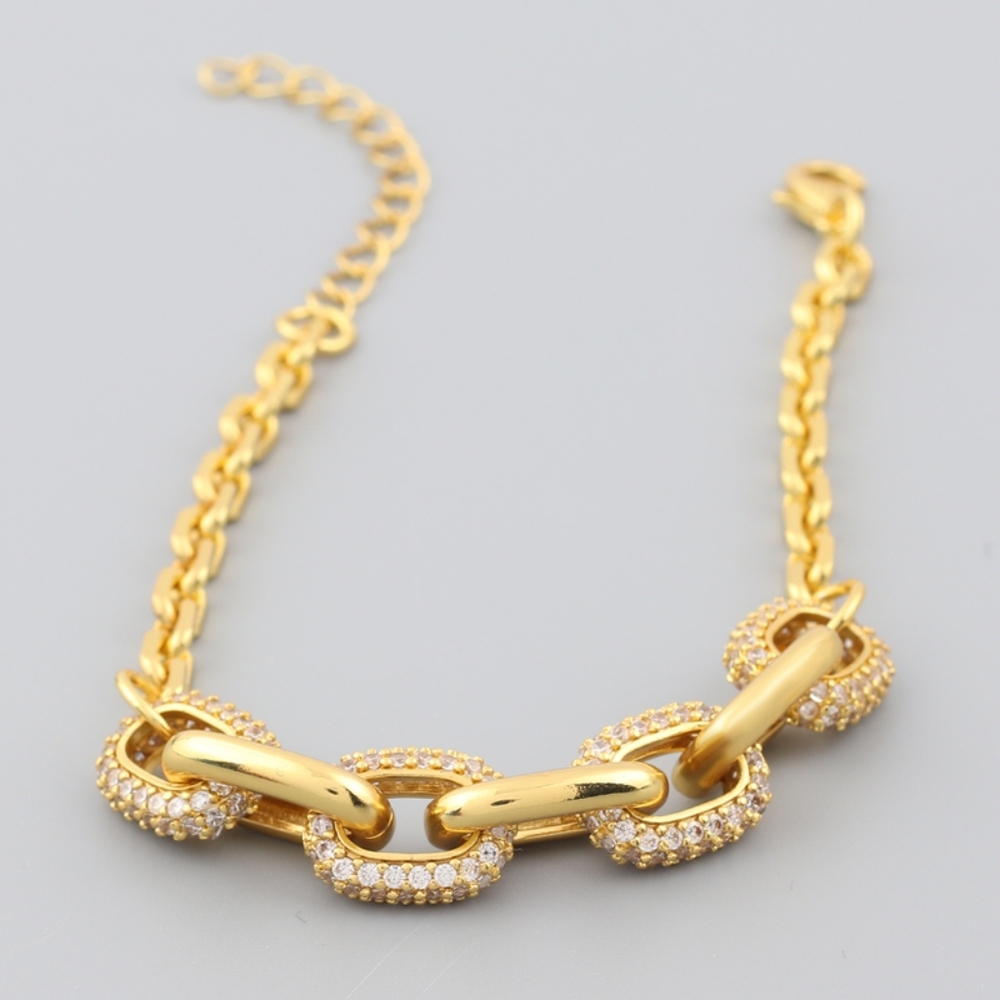 14k gold diamond bracelet - Picture 8 of 8